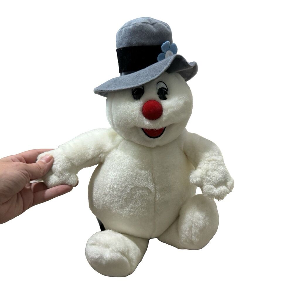Vintage Gemmy Singing‎ Frosty the Snowman Plush Works Christmas Holiday